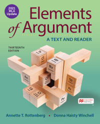 Cover image: Elements of Argument with 2021 MLA Update 13th edition 9781319462888