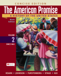 Cover image: The American Promise: A Concise History, Volume 2 9th edition 9781319343736