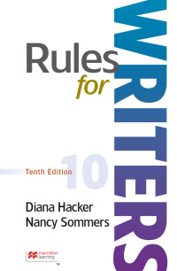 Imagen de portada: Rules for Writers 10th edition 9781319392949