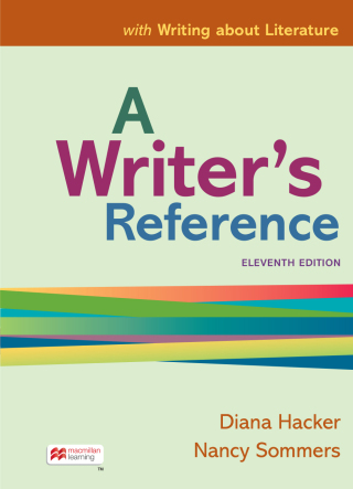 Cover image: A Writer's Reference with Writing about Literature 11th edition 9781319562601