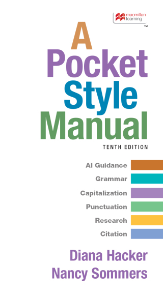 Cover image: A Pocket Style Manual 10th edition 9781319413019