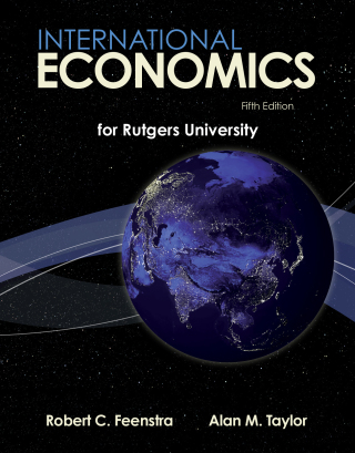 Cover image: International Economics for Rutgers University Fifth Edition 5th edition 9781319218508