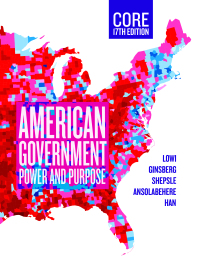Omslagafbeelding: American Government, Core: Power and Purpose (Core Edition) 17th edition 9781324039679