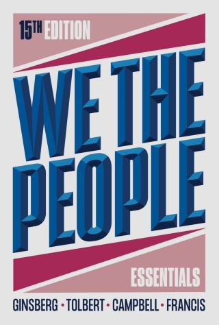 Cover image: We the People Essentials Courseware (Norton Illumine Ebook, InQuizitive, Simulations, and 2024 Digital Election Supplement) 15th edition 9781324085454
