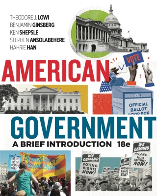 Cover image: American Government: A Brief Introduction Courseware (Norton Illumine Ebook, InQuizitive, Timeplot Exercises, and Simulations) 18th edition 9781324088295