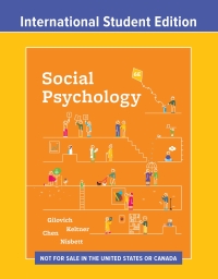 Cover image: Social Psychology Courseware (International Student Edition) 6th edition 9781324045595