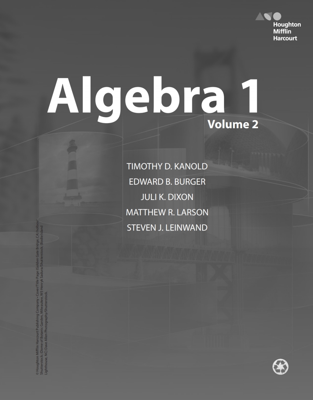 HMH Algebra 1 Interactive Student Edition Volume 2 2015 1st Edition