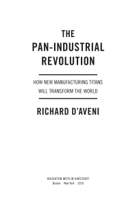 صورة الغلاف: The Pan-Industrial Revolution 9781328955906