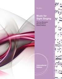 Cover image: Music for Sight Singing, International Edition 6th edition 9781285246581