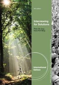 Cover image: Interviewing for Solutions, International Edition 4th edition 9781337005890