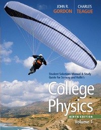 Cover image: Student Solutions Manual with Study Guide, Volume 1 for Serway/Faughn/Vuille's College Physics 9th edition 9780840062062