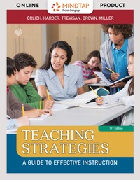 Cover image: MindTap Education for Orlich/Harder/Trevisan/Brown/Miller's Teaching Strategies: A Guide to Effective Instruction, 11th Edition, [Instant Access], 1 term (6 months) 11th edition 9781337096164