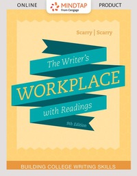 Cover image: MindTap Developmental English for Scarry/Scarry's The Writer’s Workplace with Readings: Building College Writing Skills, 9th Edition, [Instant Access], 2 terms (12 months) 9th edition 9781337097017