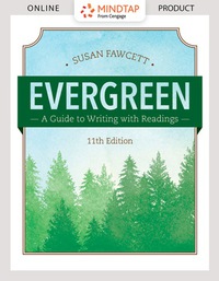 Cover image: MindTap Developmental English for Fawcett's Evergreen: A Guide to Writing with Readings, 11th Edition, [Instant Access], 1 term (6 months) 11th edition 9781337102988