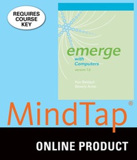 Cover image: MindTap Computing for Baldauf/Amer's Emerge with Computers v. 7.0, 7th Edition, [Instant Access], 1 term (6 months) 7th edition 9781337109185