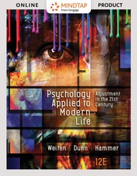 Cover image: MindTap Psychology for Weiten/Dunn/Hammer's Psychology Applied to Modern Life: Adjustment in the 21st Century 12th edition 9781337112086