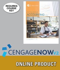 Cover image: CengageNOWv2 for Heintz/Parry's College Accounting, Chapters 1-15, 22nd Edition, [Instant Access], 2 terms 22nd edition 9781337112406