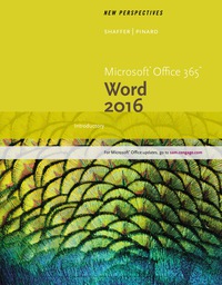 Cover image: New Perspectives Microsoft® Office 365 & Word 2016: Introductory 1st edition 9781337422345