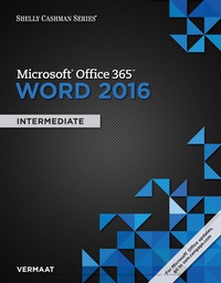 Cover image: Shelly Cashman Series Microsoft Office 365 & Word 2016 1st edition 9781337507547