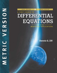 Cover image: A First Course in Differential Equations with Modeling Applications, International Metric Edition 10th edition 9781337268592