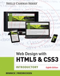 Cover image: Web Design with HTML & CSS3: Introductory 8th edition 9781305585768