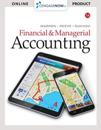 Cover image: CengageNOWv2 for Warren/Reeve/Duchac’s Financial & Managerial Accounting, 14th Edition, [Instant Access], 2 terms (12 months) 14th edition 9781337270755