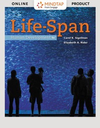 Cover image: MindTap Psychology for Sigelman/Rider's Life-Span Human Development 9th edition 9781337275729