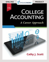 Cover image: CengageNOWv2 for Scott’s College Accounting: A Career Approach 13th edition 9781337280730
