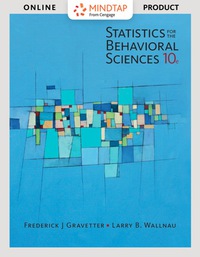 Cover image: MindTap Psychology for Gravetter/Wallnau's Statistics for The Behavioral Sciences 10th edition 9781337280761