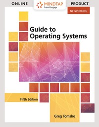 Cover image: MindTap Networking for Tomsho's Guide to Operating Systems, 5th Edition, [Instant Access], 1 term (6 months) 5th edition 9781337282178