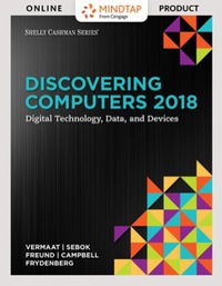 Cover image: MindTap Computing for Vermaat/Sebok/Freund/Campbell Frydenberg's Discovering Computers 2018, 1st Edition [Instant Access], 2 terms (12 months) 1st edition 9781337285247