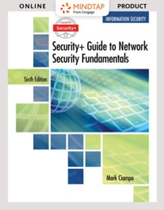 Cover image: MindTap Information Security for Ciampa's CompTIA Security+ Guide to Network Security Fundamentals 6th edition 9781337289313