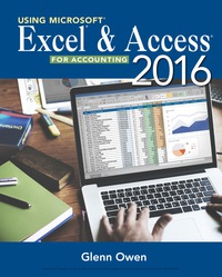 Imagen de portada: Using Microsoft® Excel® and Access 2016 for Accounting 5th edition 9781337512299