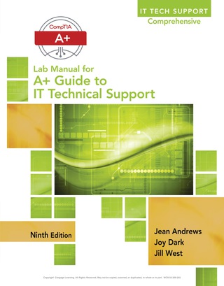 Cover image: Lab Manual for Andrews’ A+ Guide to IT Technical Support, 9th Edition 9th edition 9781337345842