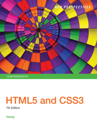 Cover image: New Perspectives HTML5 and CSS3 7th edition 9781305503939