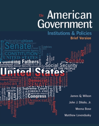 Cover image: American Government: Institutions and Policies, Brief Version 13th edition 9781305956346