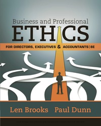 Omslagafbeelding: Business & Professional Ethics for Directors, Executives & Accountants 8th edition 9781305971455