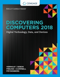 Cover image: Discovering Computers, Essentials ©2018: Digital Technology, Data, and Devices 1st edition 9781337669436