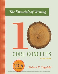 Cover image: The Essentials of Writing: Ten Core Concepts 2nd edition 9781337649704