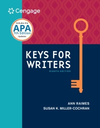 Titelbild: Keys for Writers (w/ MLA9E & APA7E Updates) 8th edition 9781305956759