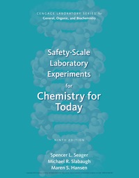 Cover image: Safety-Scale Laboratory Experiments for Chemistry for Today 9th edition 9781305968554