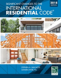 Cover image: Significant Changes to the International Residential Code 2018 Edition 2nd edition 9781337271332