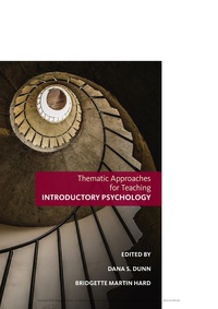 Imagen de portada: Thematic Approaches for Teaching Introductory Psychology 1st edition 9781305886636