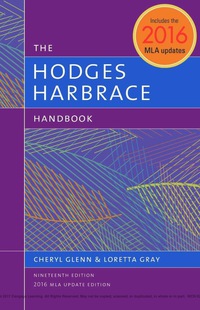 Cover image: Hodges Harbrace Handbook, 2016 MLA Update 19th edition 9781337669795