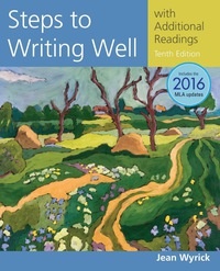 Titelbild: Steps to Writing Well with Additional Readings, 2016 MLA Update 10th edition 9781337657747