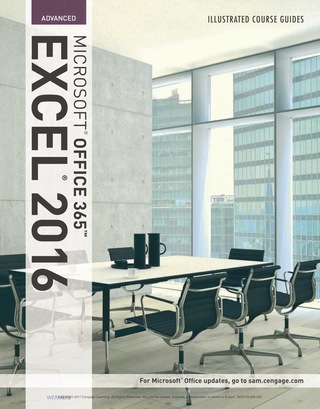 Cover image: Illustrated Course Guide: Microsoft Office 365 & Excel 2016: Advanced 1st edition 9781337532570