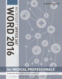 Immagine di copertina: Illustrated Microsoft Office 365 & Word 2016 for Medical Professionals 1st edition 9781337528108