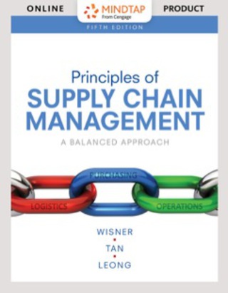 Cover image: MindTap Decision Sciences for Wisner/Tan/Leong's Principles of Supply Chain Management: A Balanced Approach, 5th Edition [Instant Access], 1 term (6 months) 5th edition 9781337617123
