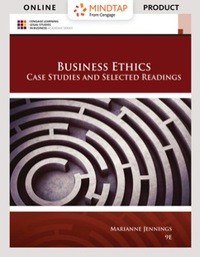 Cover image: MindTap Business Law for Jennings' Business Ethics: Case Studies and Selected Readings, 9th Edition [Instant Access], 1 term (6 months) 9th edition 9781305972551
