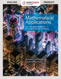 Cover image: WebAssign for Harshbarger/Reynolds' Mathematical Applications for the Management, Life, and Social Sciences 12th edition 9781337630542